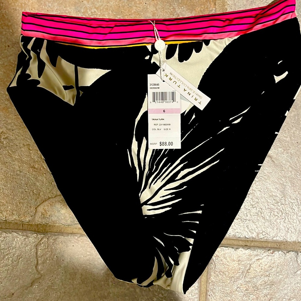 Trina Turk swim suit bottom Lennox pattern.